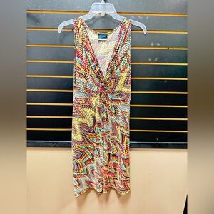 Dream Dance Zigzag Multicolor Dress Medium USA